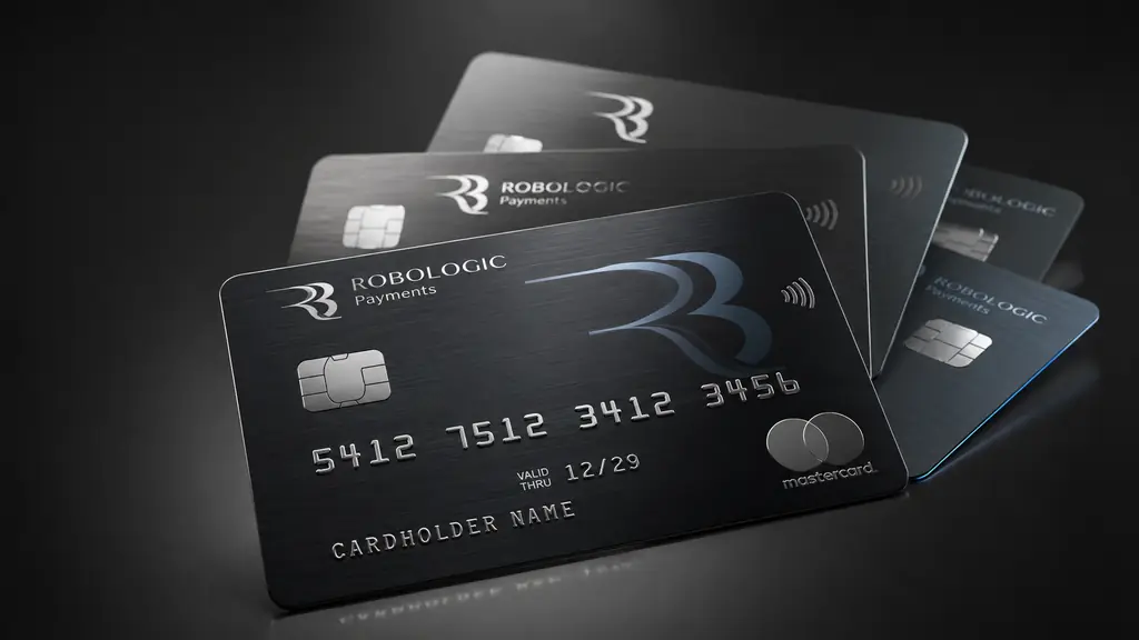 Robologic™ Payments premium card design for fintech and digital payment solutions Robologic™ Payments premium card design for fintech and digital payment solutions
